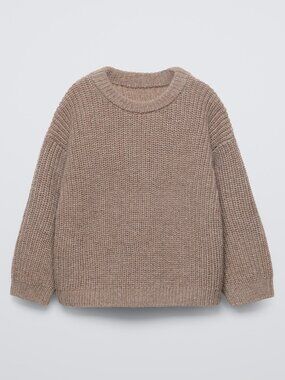 Zara 4T Knit Sweater - Brown / Taupe